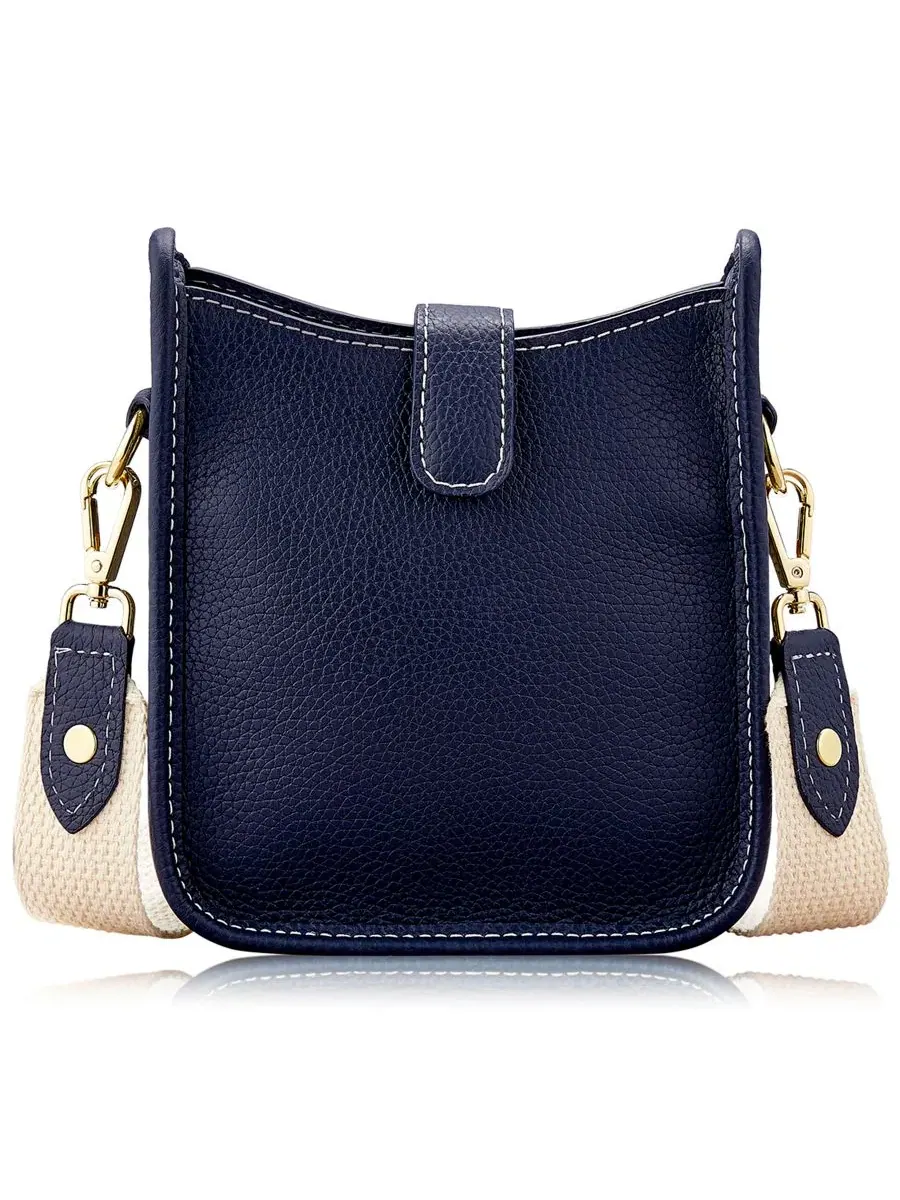 Мини-кроссбоди из фактурной кожи Ellie GiGi New York — синий