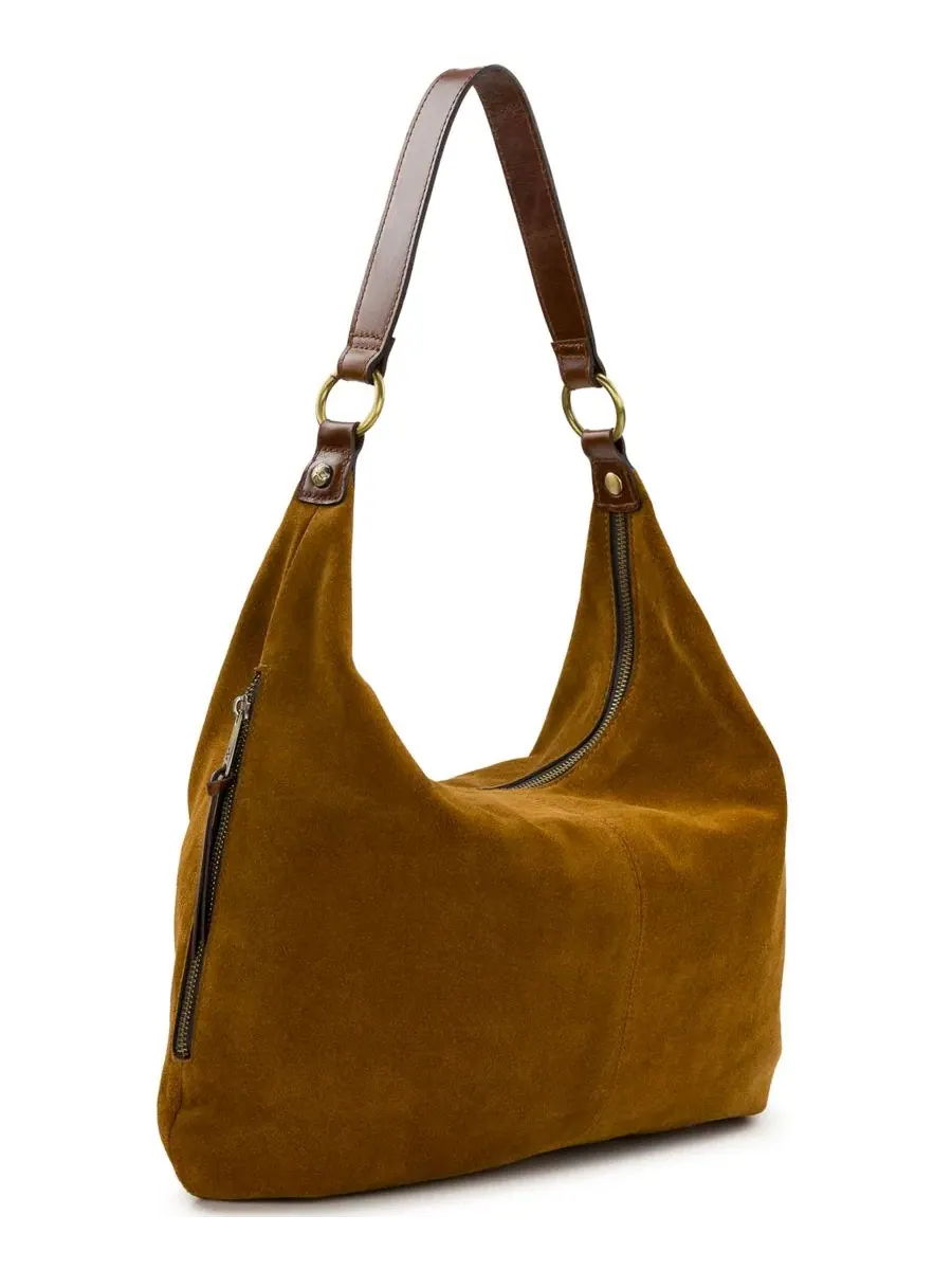 Хобо-сумка Esther Large Suede Patricia Nash — изображение 3 из 5, коричневый
