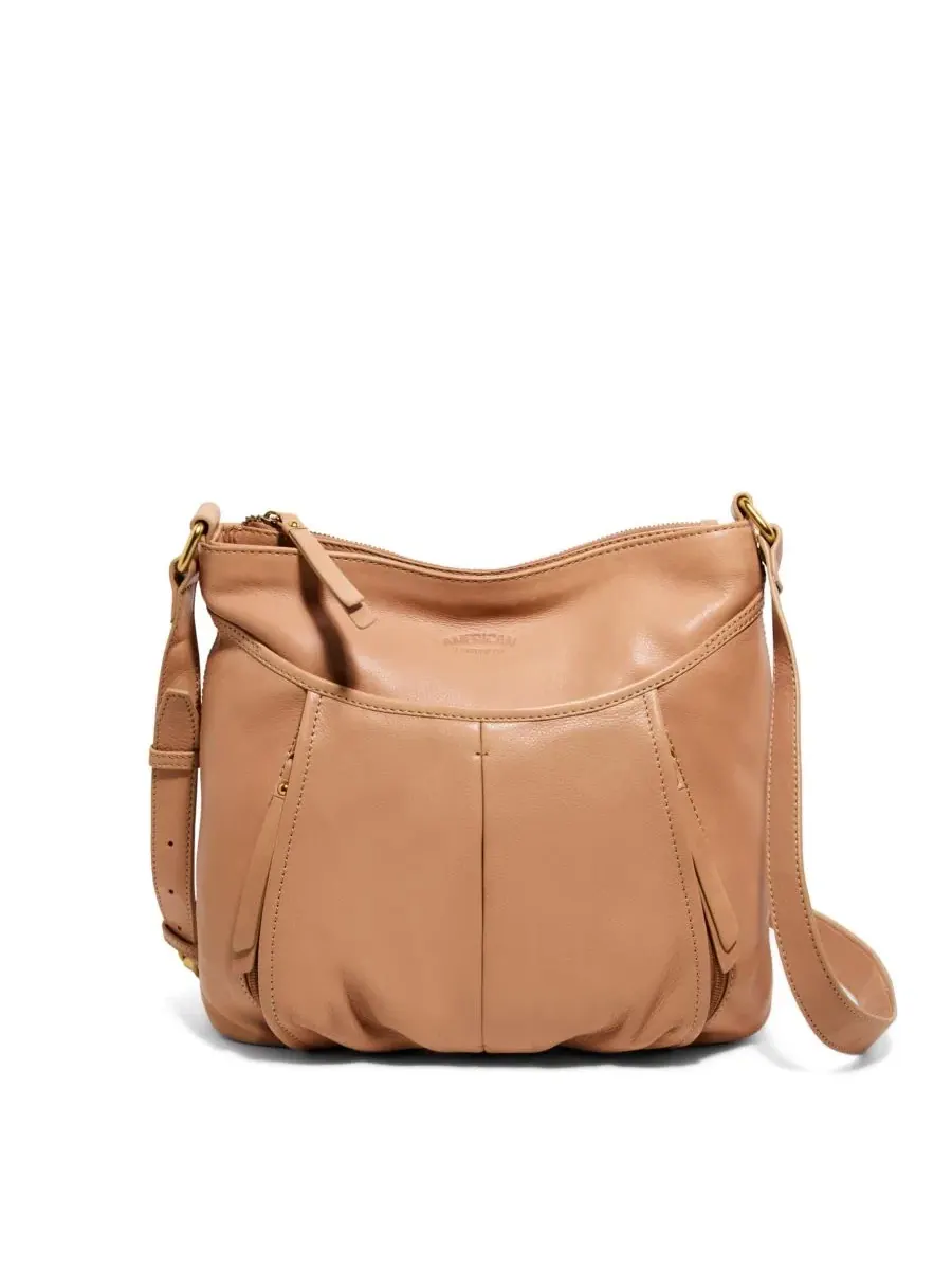 Сумка через плечо Lennie Double Entry American Leather Co. — коричневый