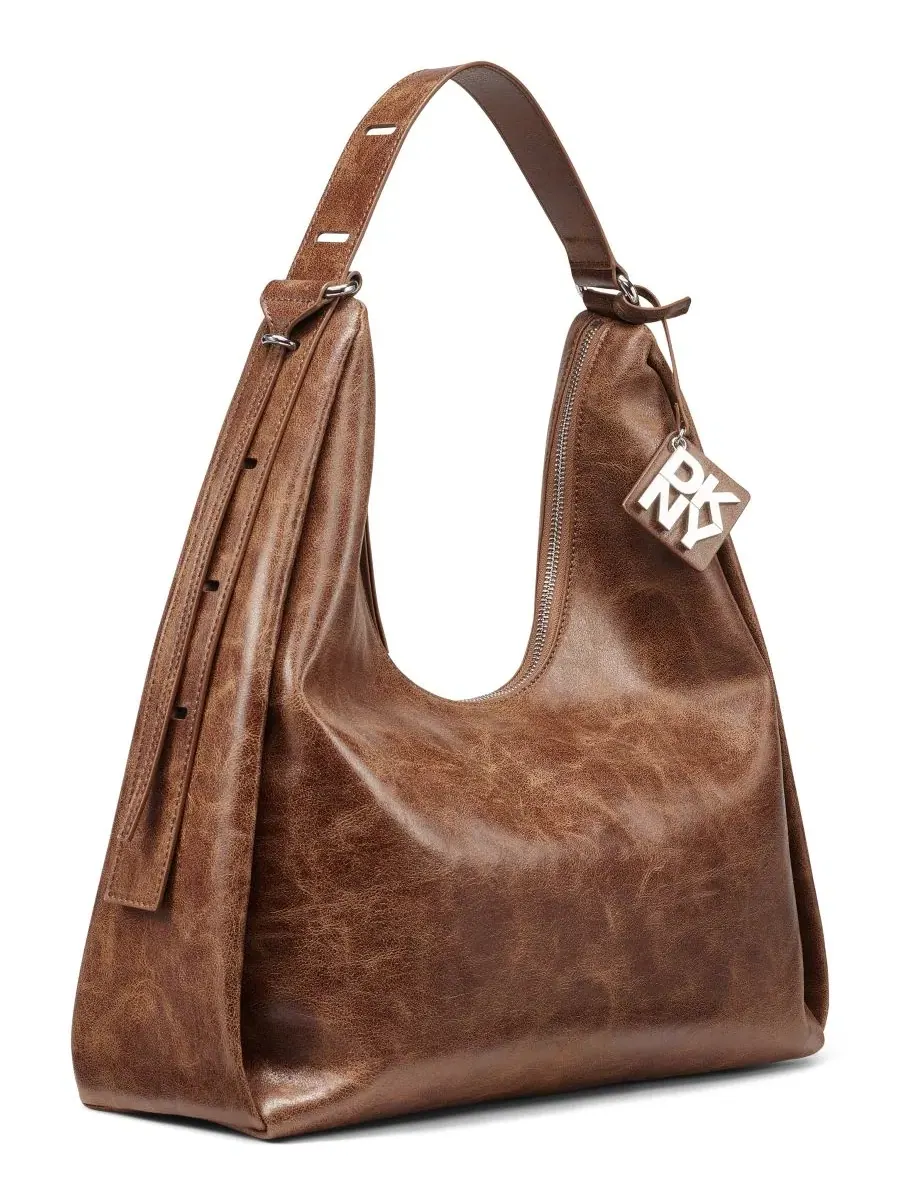 Сумка-хобо Elicia Small DKNY — изображение 3 из 4, ореховый