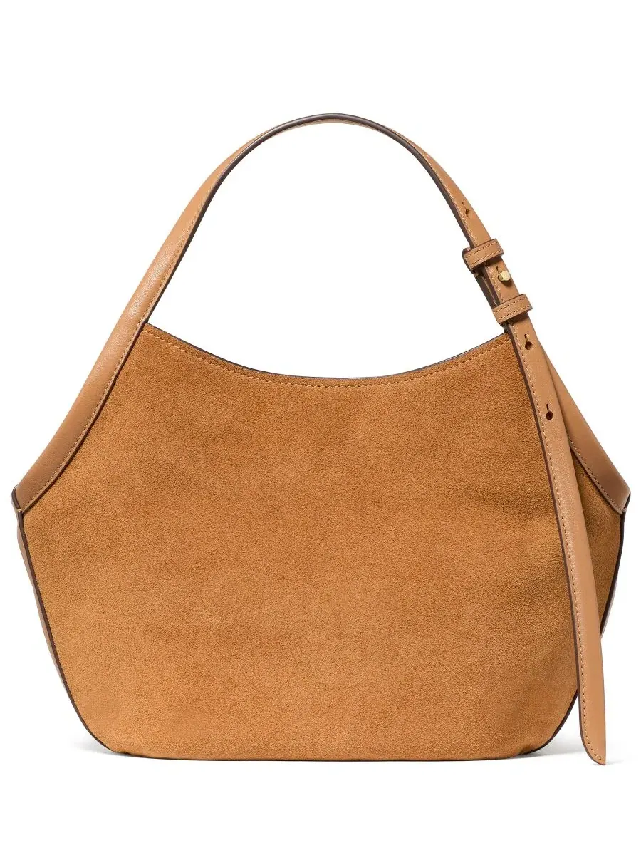 Сумка-шопер Deco Tulip Medium Suede Tote Handbag kate spade new york — изображение 2 из 6, земляной