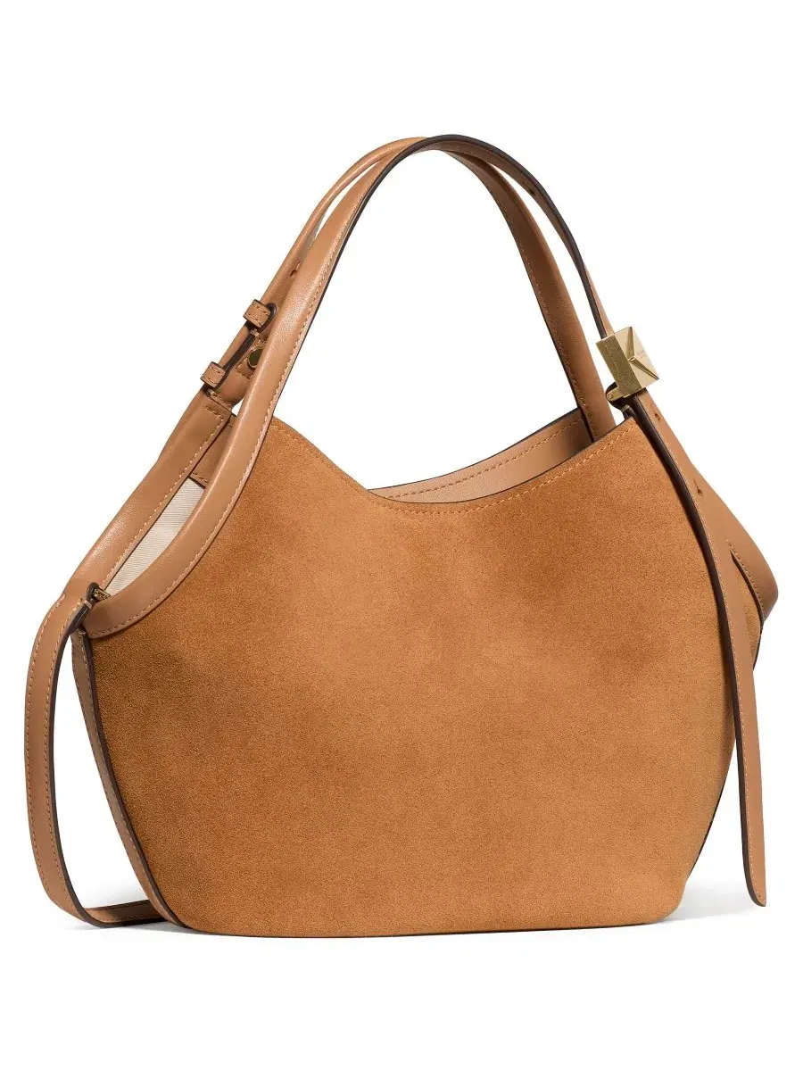 Сумка-шопер Deco Tulip Medium Suede Tote Handbag kate spade new york — изображение 3 из 6, земляной
