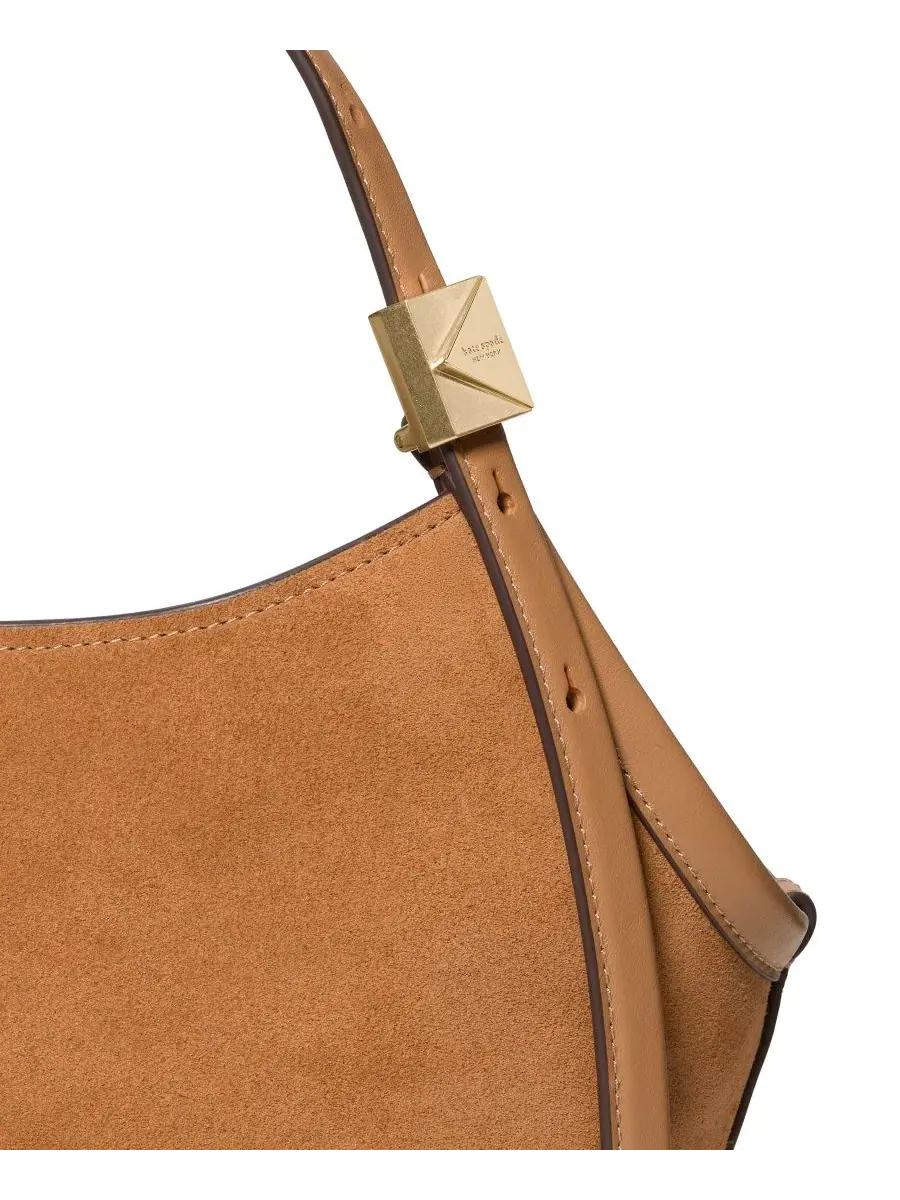 Сумка-шопер Deco Tulip Medium Suede Tote Handbag kate spade new york — изображение 5 из 6, земляной