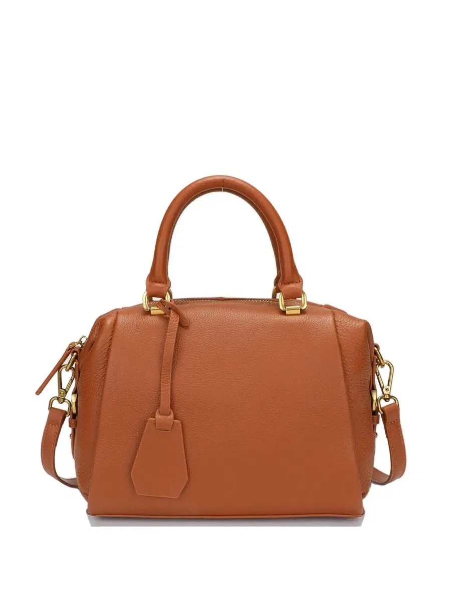 Сумка-шопер SUSU Quinn Women's Pebbled Leather Doctor Bag Structured Top Handle Satchel Crossbody — коричневый