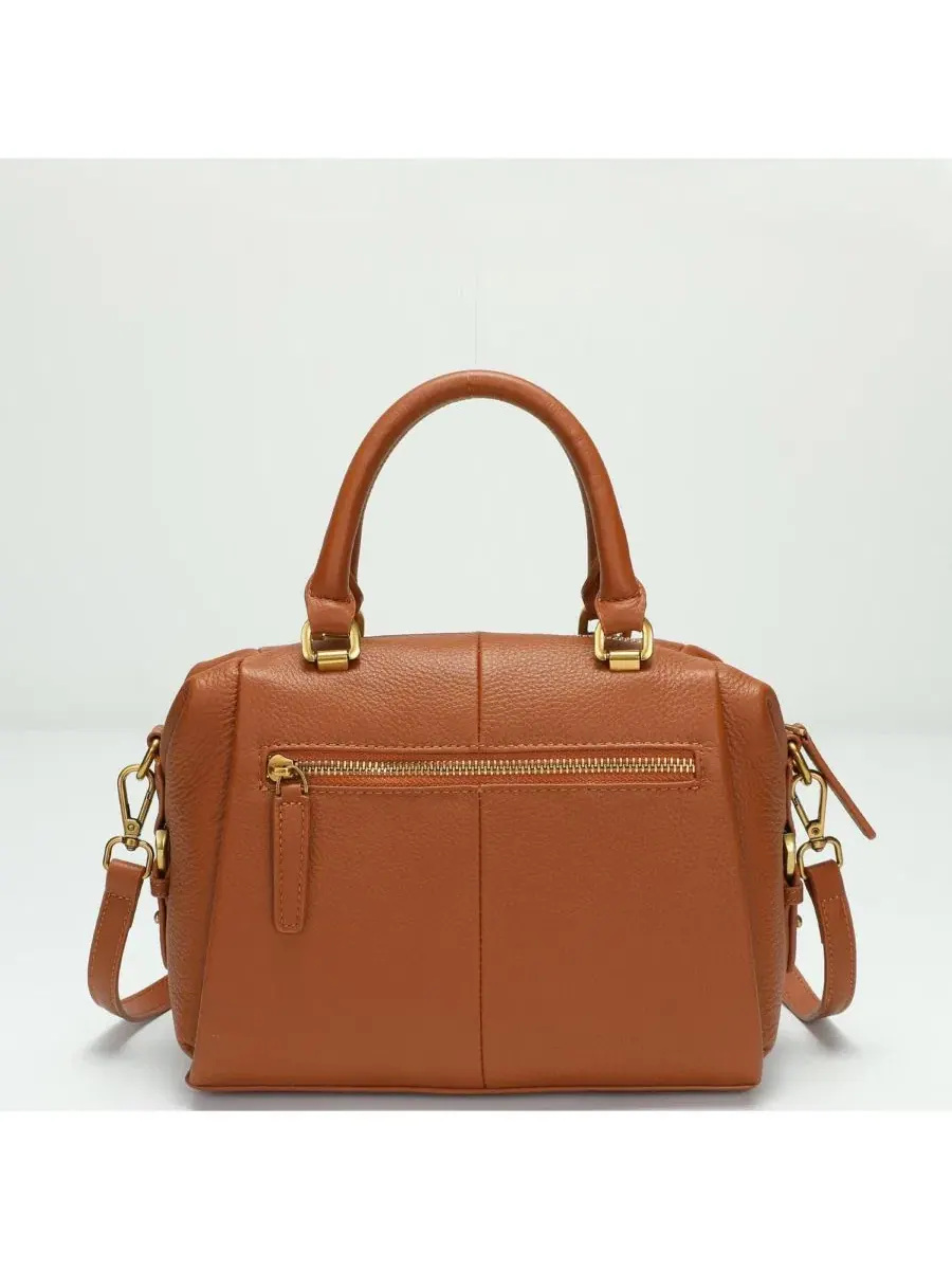 Сумка-шопер SUSU Quinn Women's Pebbled Leather Doctor Bag Structured Top Handle Satchel Crossbody — изображение 3 из 8