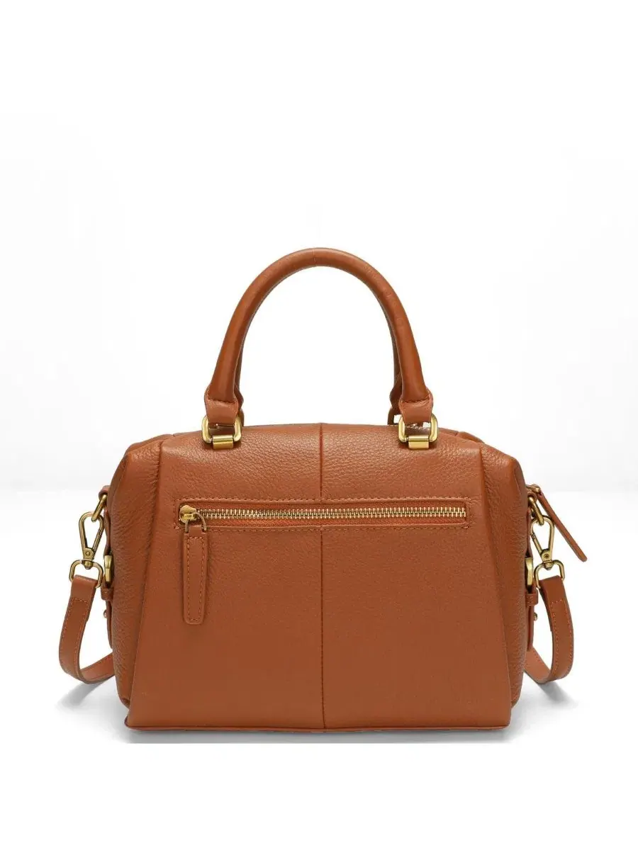 Сумка-шопер SUSU Quinn Women's Pebbled Leather Doctor Bag Structured Top Handle Satchel Crossbody — изображение 7 из 8
