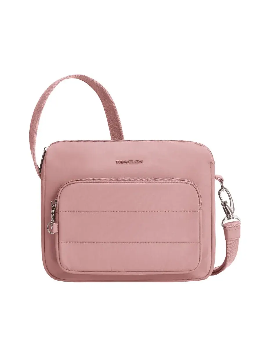 Противоугонная сумка Roam East/West Crossbody Travelon — изображение 1 из 11, розовый