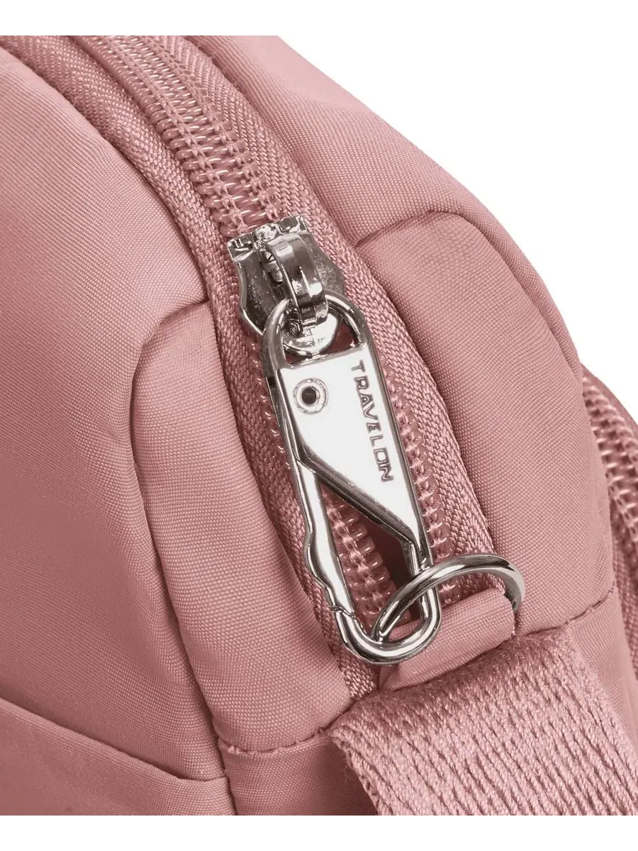 Противоугонная сумка Roam East/West Crossbody Travelon — изображение 10 из 11, розовый