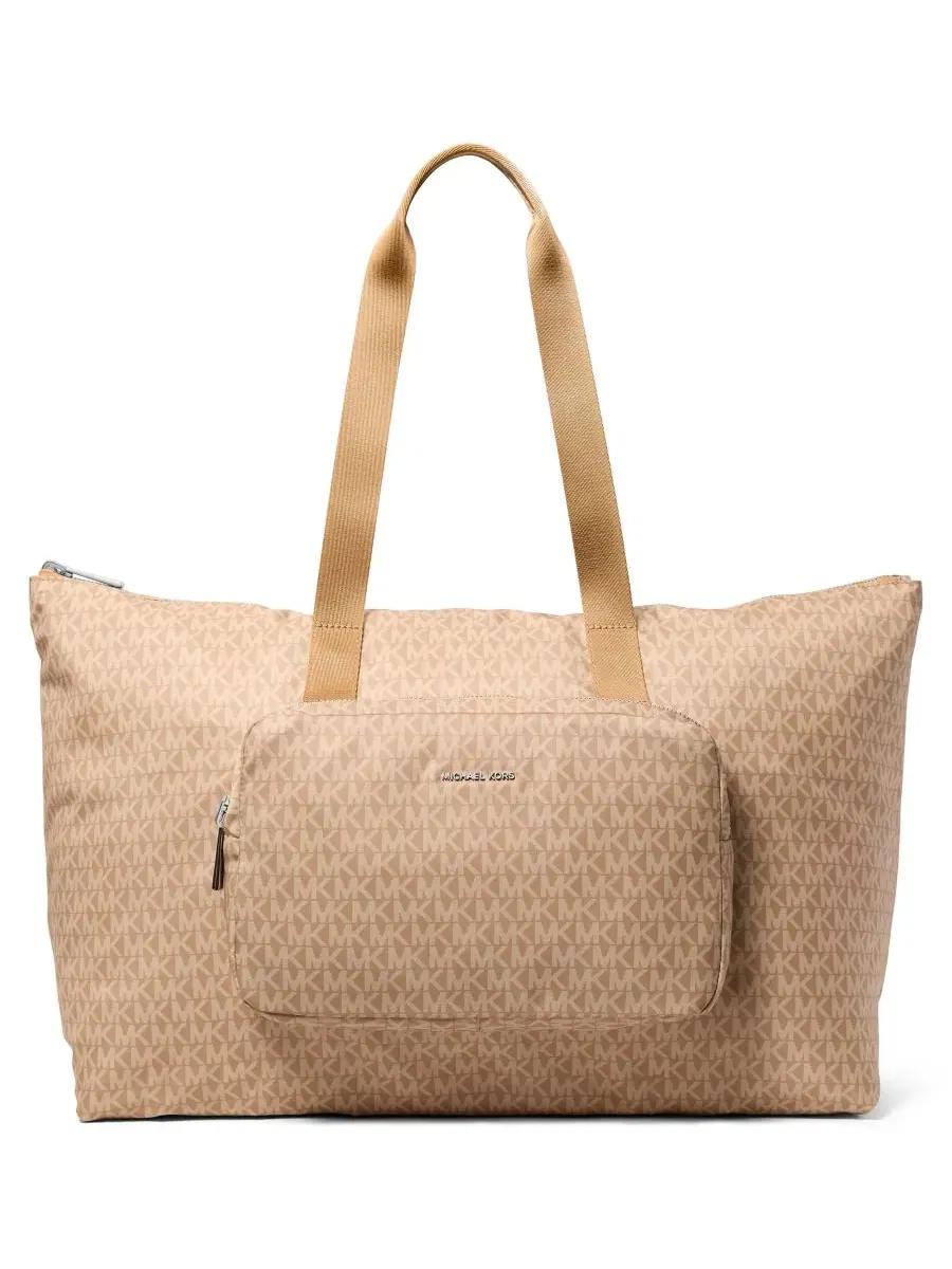 Сумка женская шоппер 100% полиэстер Michael Kors Tanner Large Reversible Packable Tote, ореховый
