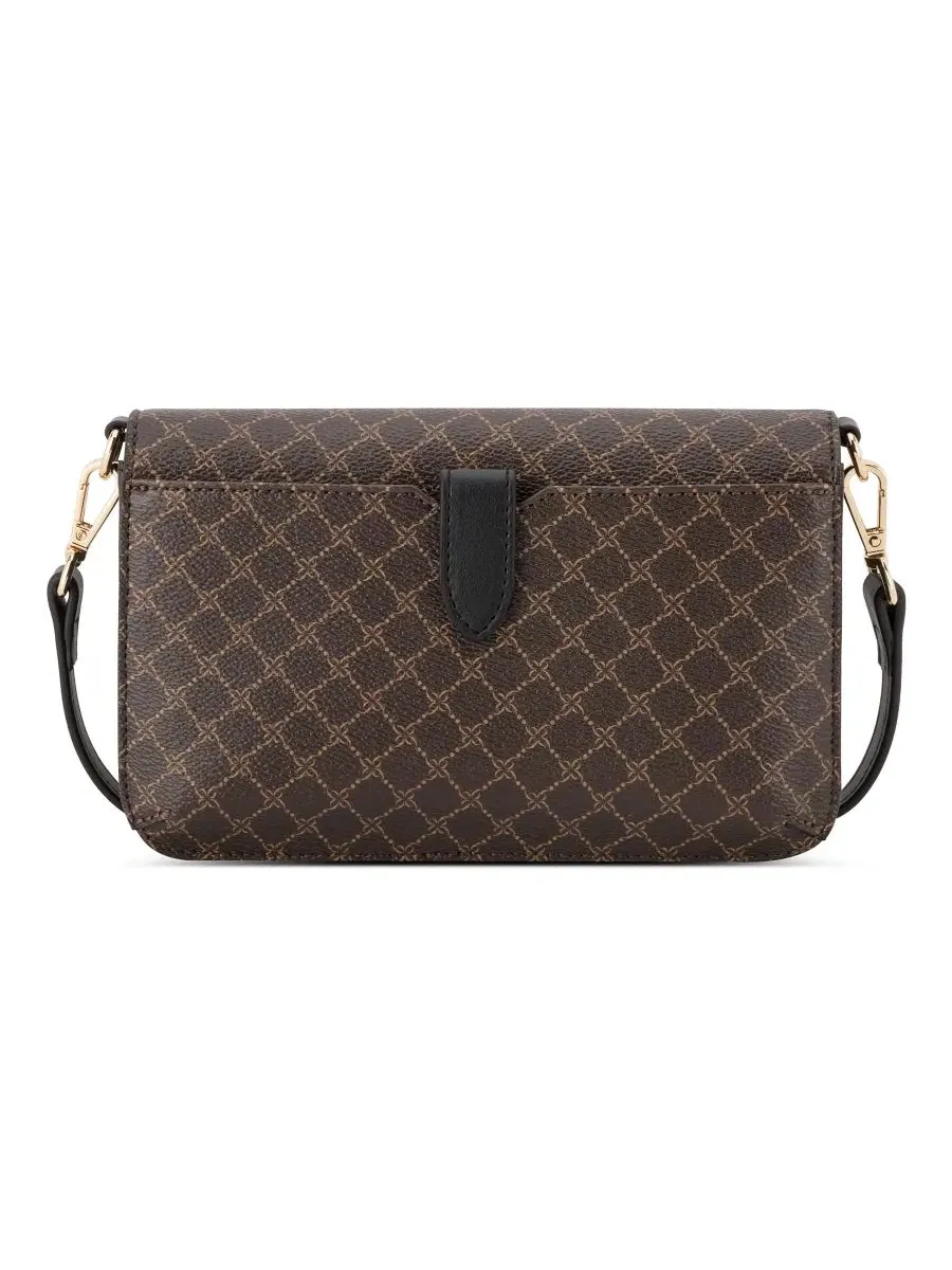 Небольшой кошелек-кроссбоди с цепочкой Luela Phone Small Wallet Crossbody Nine West — изображение 2 из 4, коричневый/черный