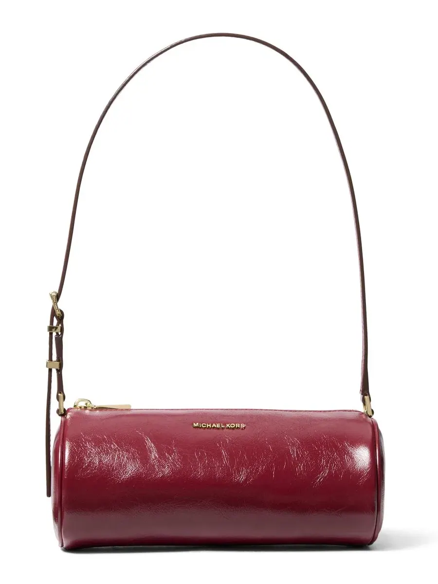 Сумка малая Michael Kors Izzy Barrel Pouchette — изображение 1 из 4, глубокий красный