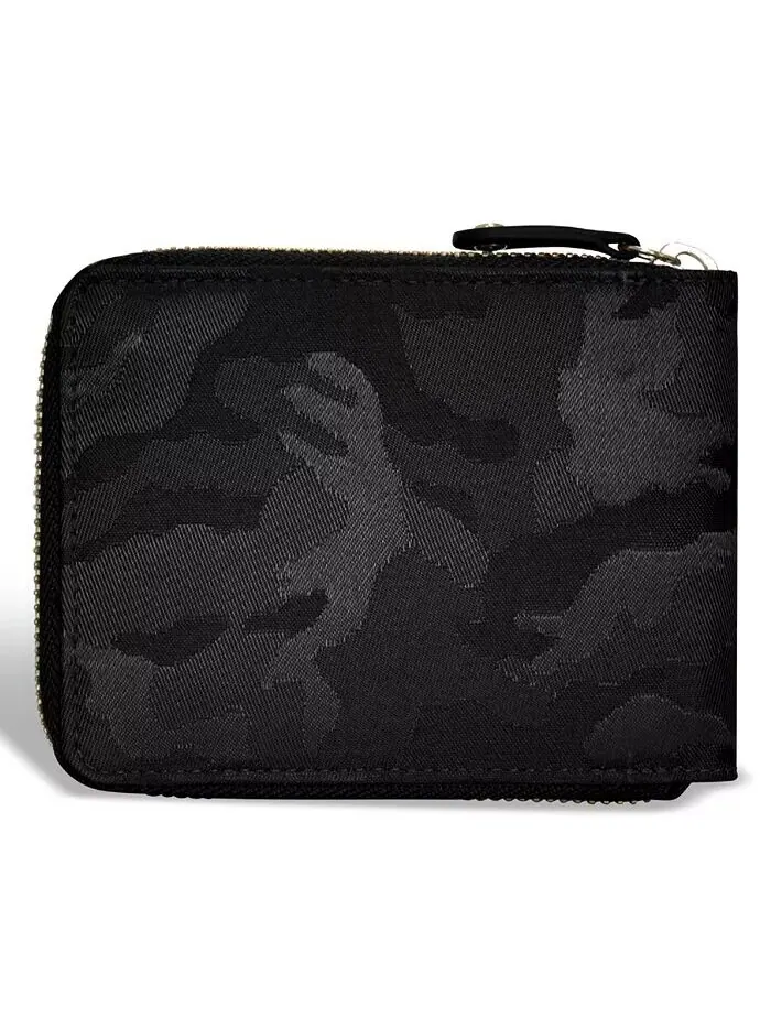 Мужской кожаный кошелек с застежкой-молнией Camo Collection CHAMPS — изображение 7 из 11, зеленый