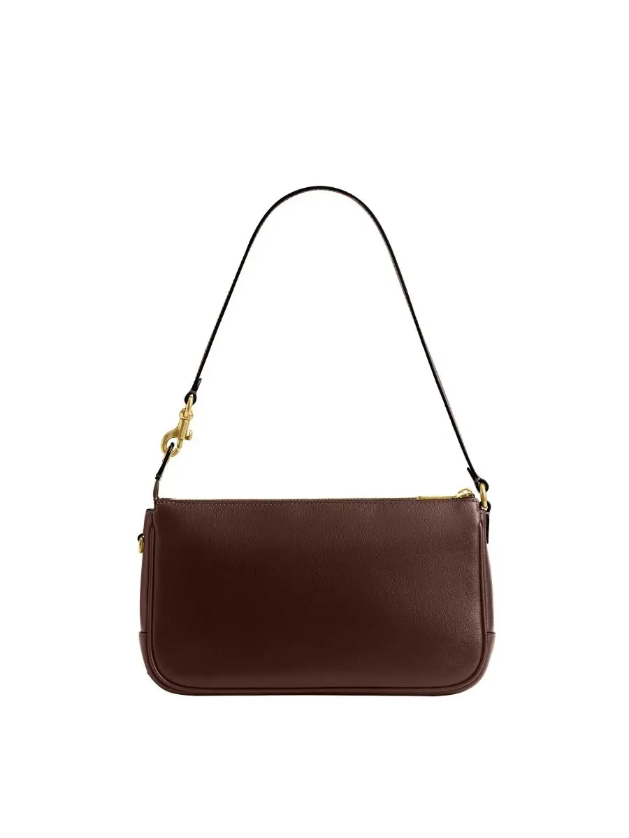Компактная кожаная сумка через плечо COACH Plaza — 5