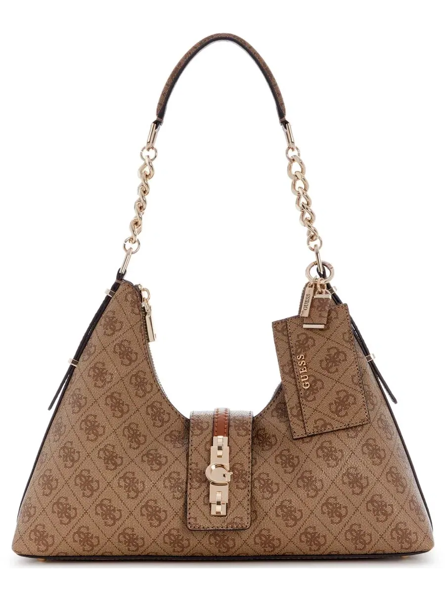 Сумка-хобо Yvonne Logo Medium GUESS