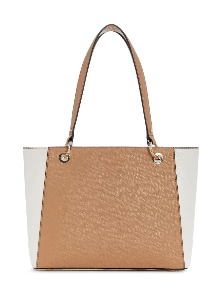 Сумка-шопер Noelle Large Tote Handbag GUESS — изображение 2 из 4, белый/бежевый