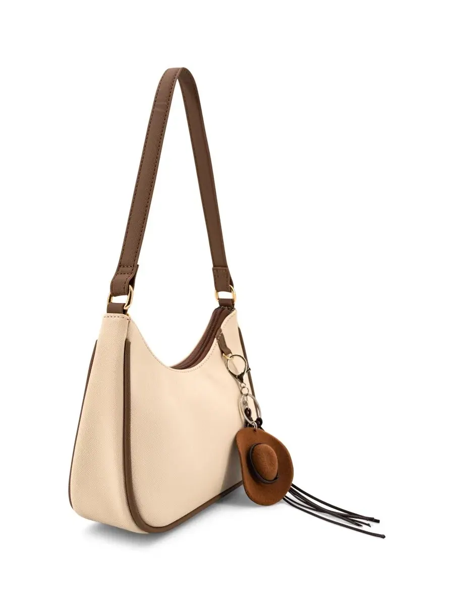 Сумка через плечо Skye Cowboy Small Shoulder Handbag LIKE DREAMS — изображение 3 из 5, бежевый/коричневый