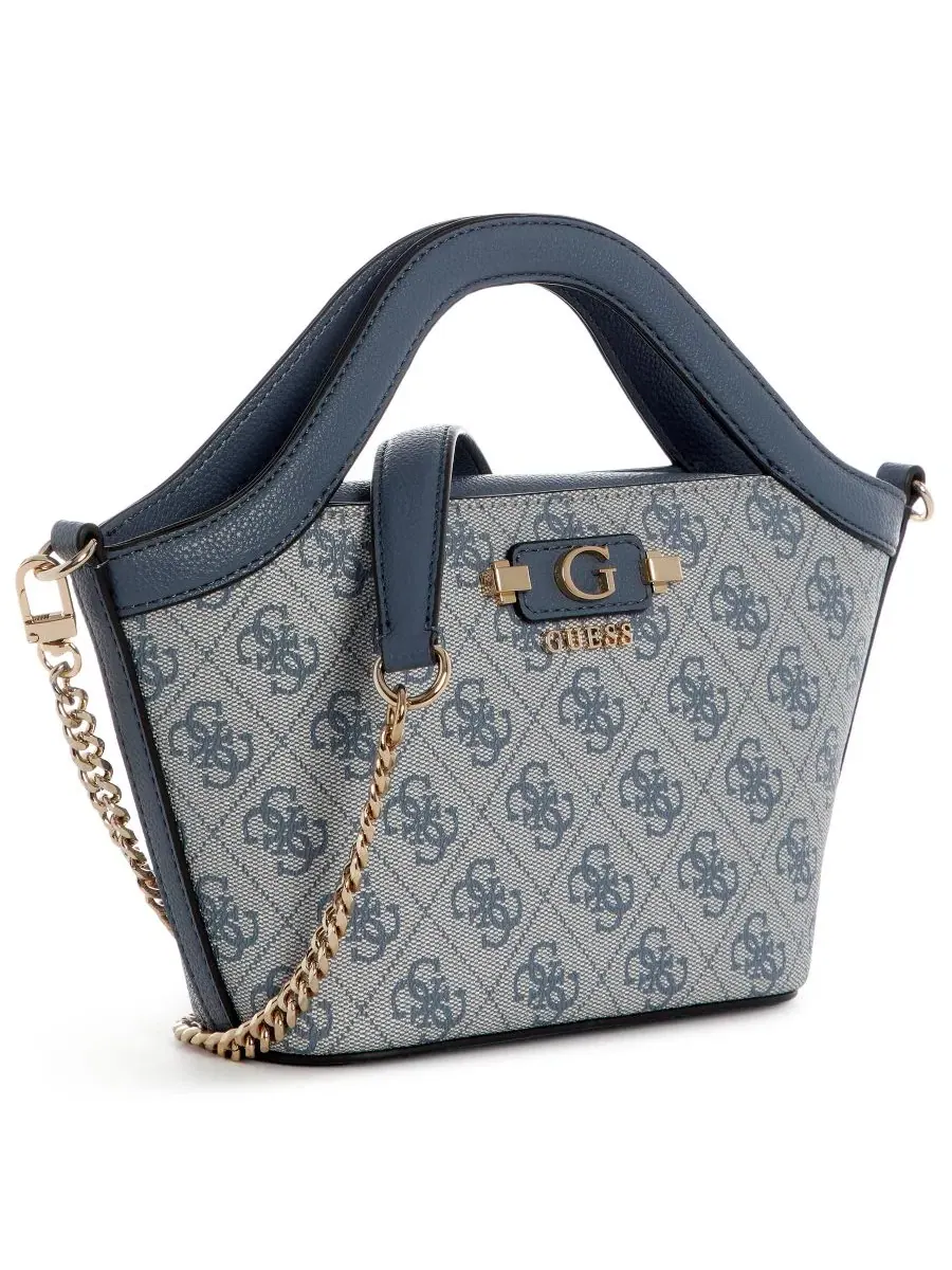 Сумка-тоут Lindsey Small с ручками GUESS — изображение 3 из 5, синий