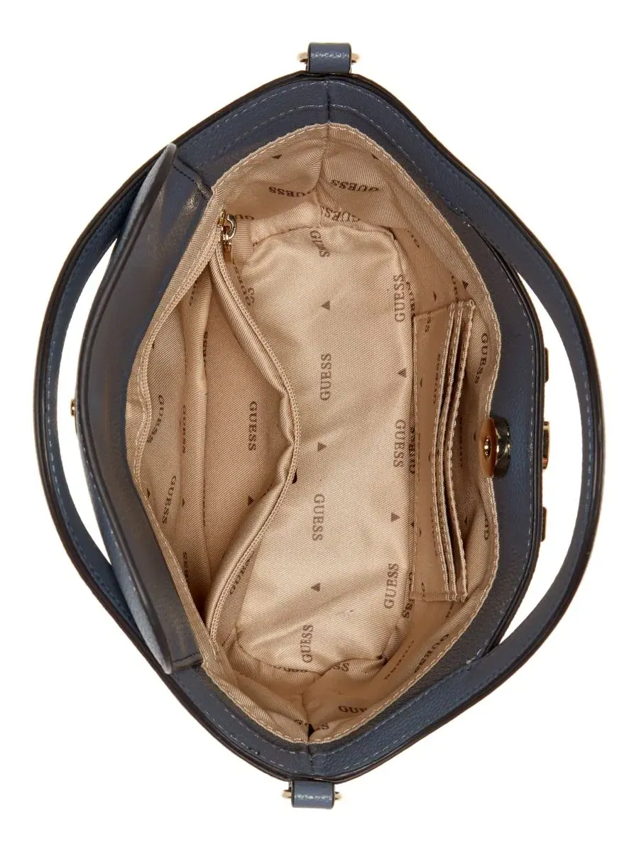 Сумка-тоут Lindsey Small с ручками GUESS — изображение 4 из 5, синий