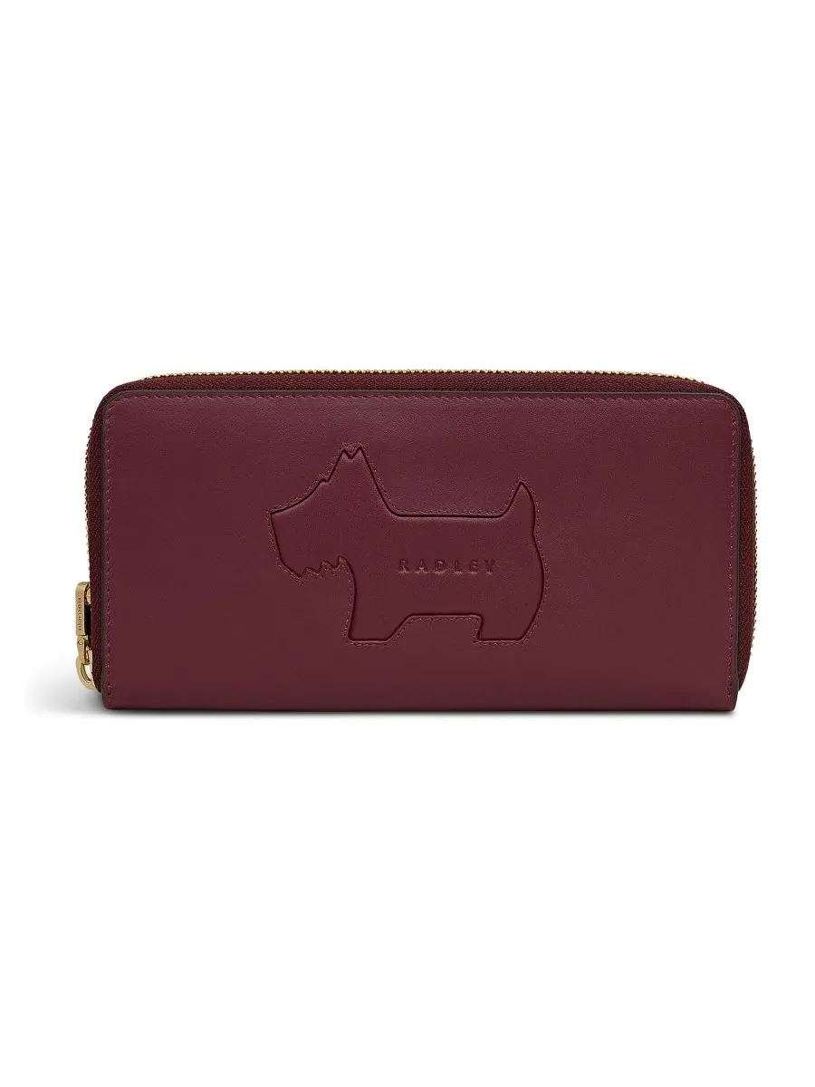 Большой кошелек Hadley Lane на молнии Radley London — красный