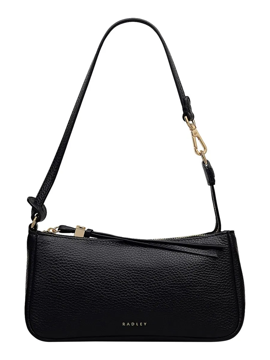 Маленькая сумка через плечо Carlton Close из зернистой кожи Radley London — изображение 1 из 3, черный
