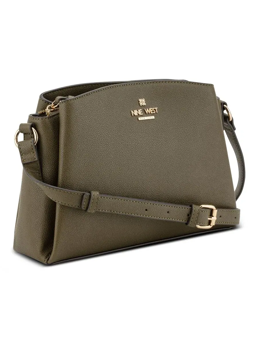 Небольшая кроссбоди-сумка Luela Small Crossbody Handbag Nine West — изображение 3 из 5, оливковый