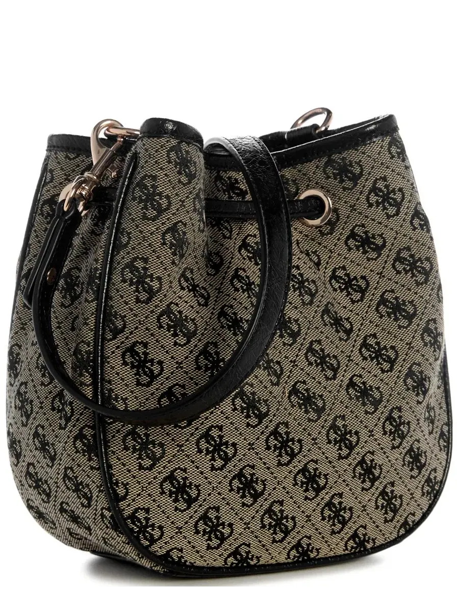 Сумка-ведро с кулиской Samantha Small Drawstring GUESS — изображение 2 из 5, черный