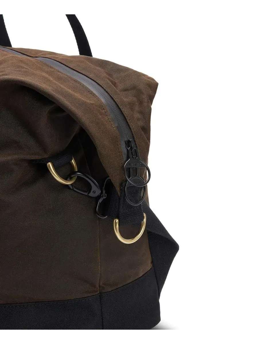 Мужская дорожная сумка Field Wax Barbour, оливковый/blac — 3