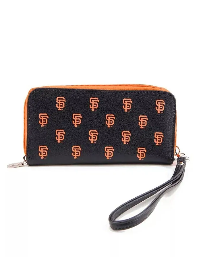 Женский кошелек San Francisco Giants на молнии вокруг браслета Eagles Wings — изображение 2 из 3, черный