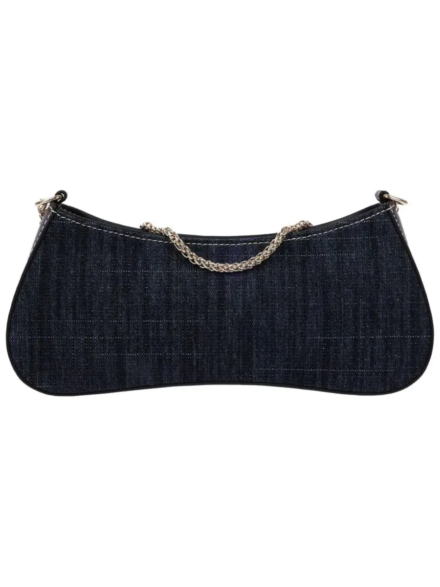 Дамская сумка через плечо с zip-застежкой True Religion Zip Top Denim Shoulder Bag — изображение 4 из 7