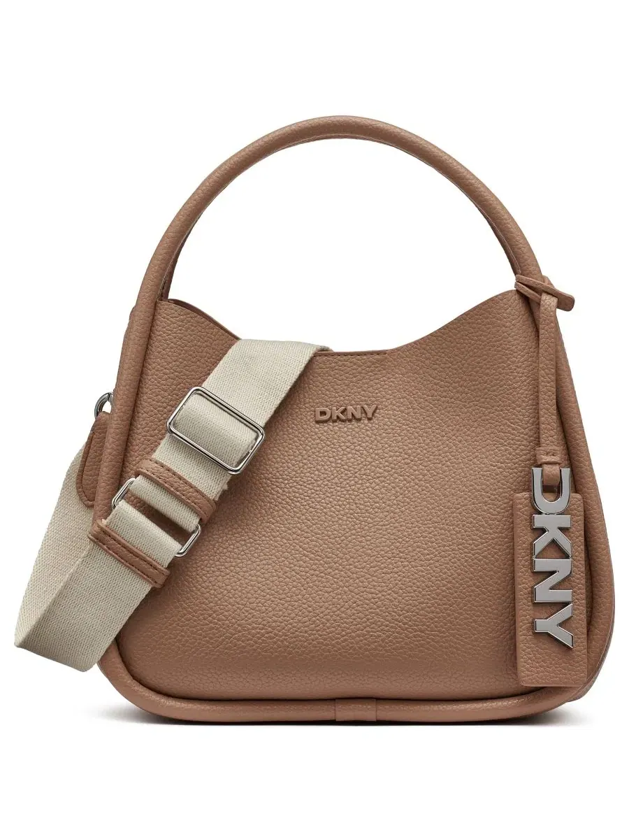 Сумка-хобо Capri Small с регулируемым ремнем DKNY — изображение 1 из 4, капучино