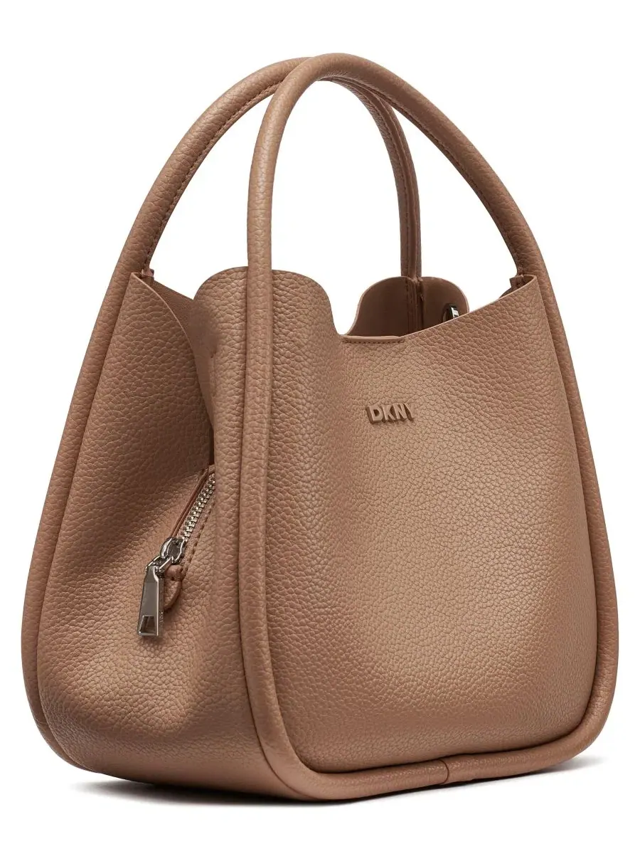 Сумка-хобо Capri Small с регулируемым ремнем DKNY — изображение 3 из 4, капучино