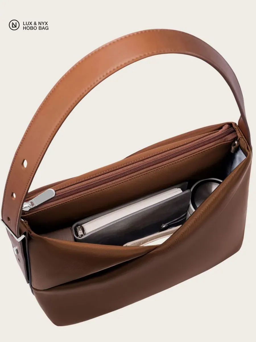 Сумка-шопер Origami Convertible Hobo Bag Lux & Nyx — изображение 11 из 11, сепия