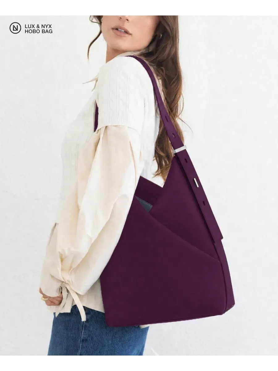 Сумка-хобо трансформируемая Origami Convertible Hobo Bag Lux & Nyx — изображение 3 из 10, красный