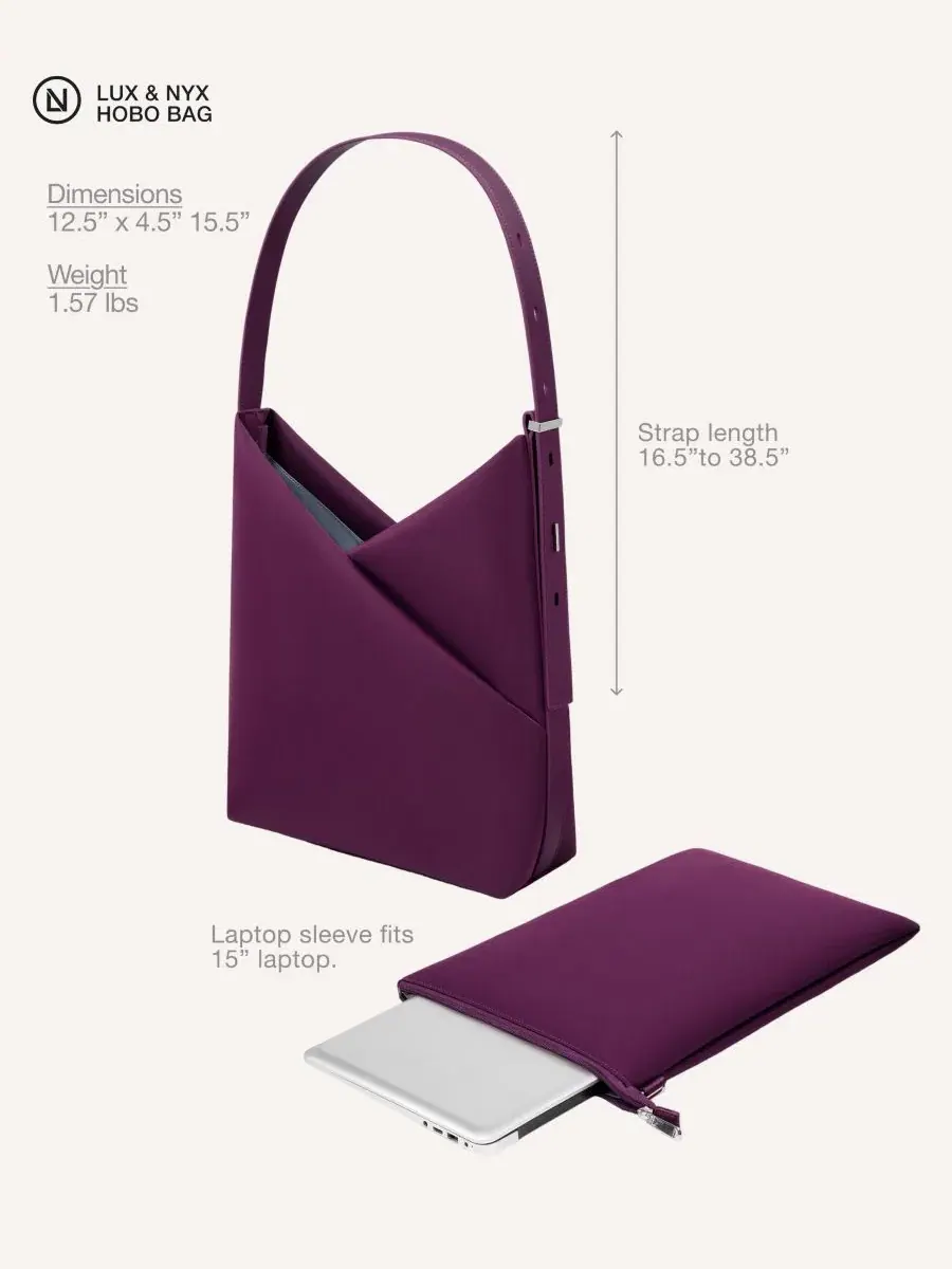 Сумка-хобо трансформируемая Origami Convertible Hobo Bag Lux & Nyx — изображение 5 из 10, красный