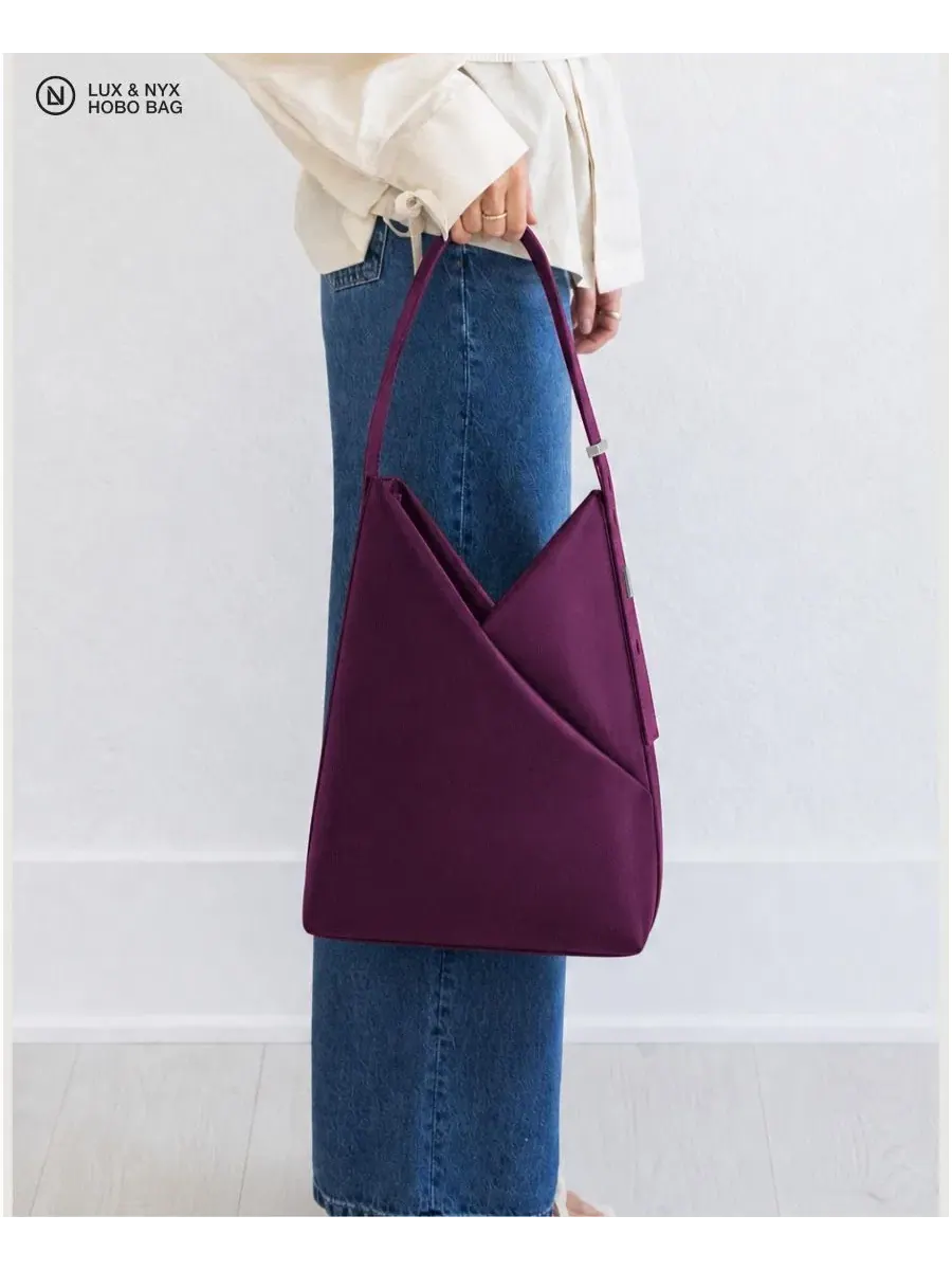 Сумка-хобо трансформируемая Origami Convertible Hobo Bag Lux & Nyx — изображение 10 из 10, красный