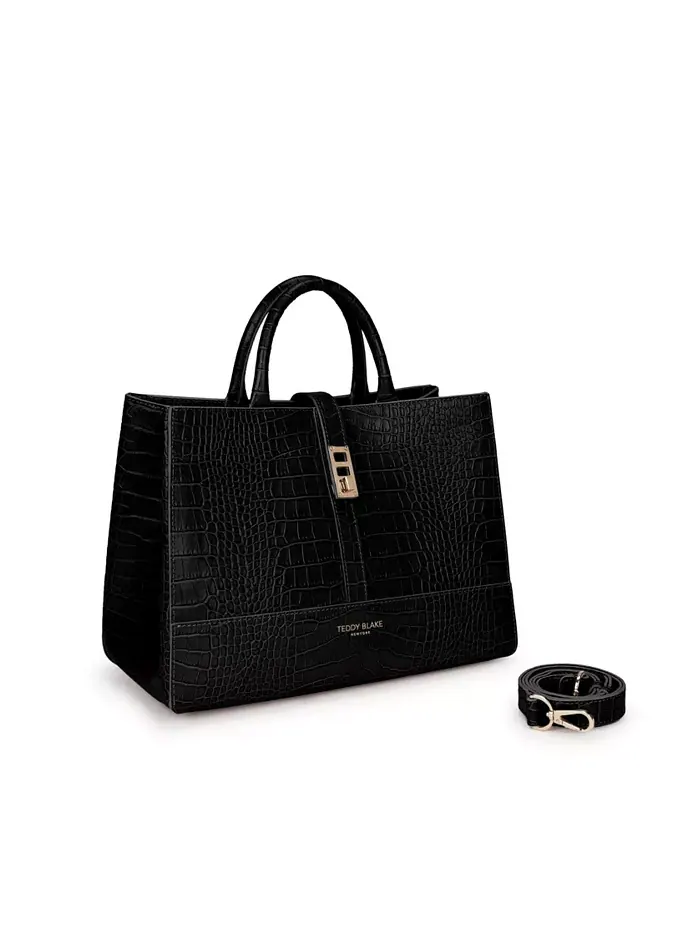 Сумка Lola Croco 12" Teddy Blake — изображение 3 из 7, черный