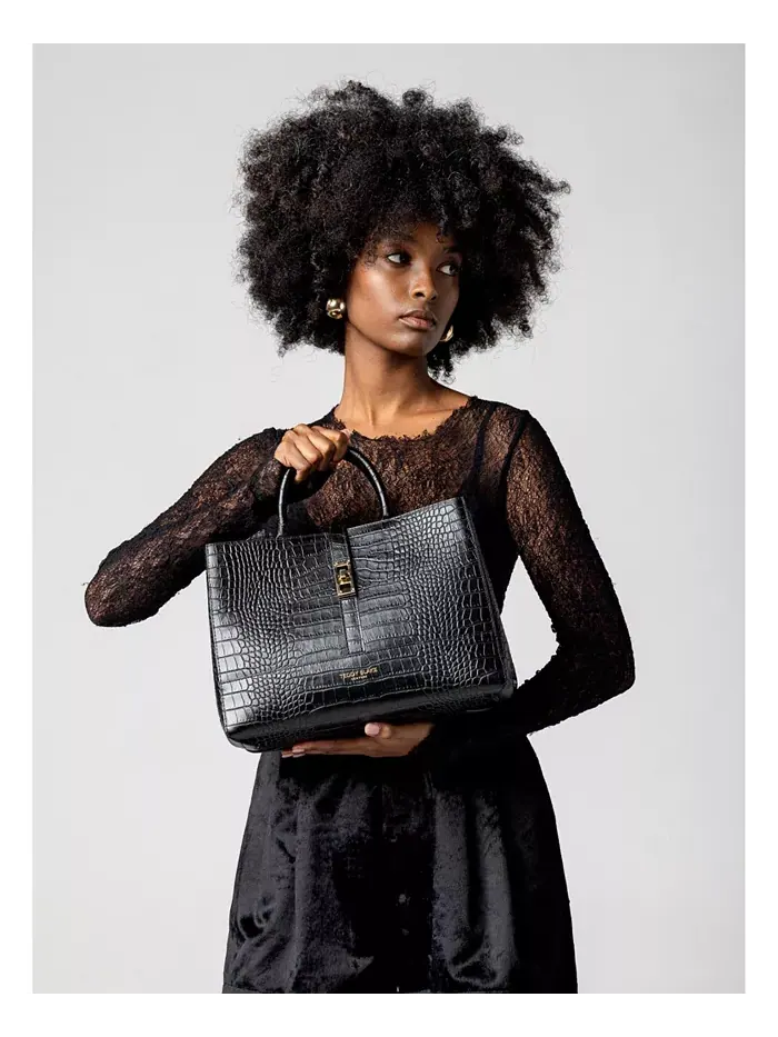 Сумка Lola Croco 12" Teddy Blake — изображение 7 из 7, черный