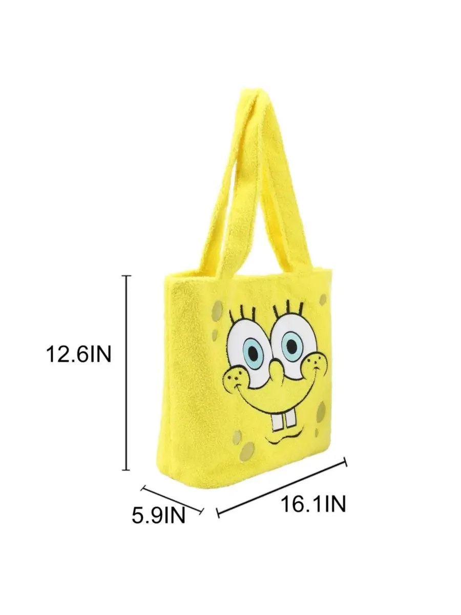 Сумка-шоппер Character Face желтого цвета, 40 см Spongebob Squarepants — изображение 3 из 11, желтый