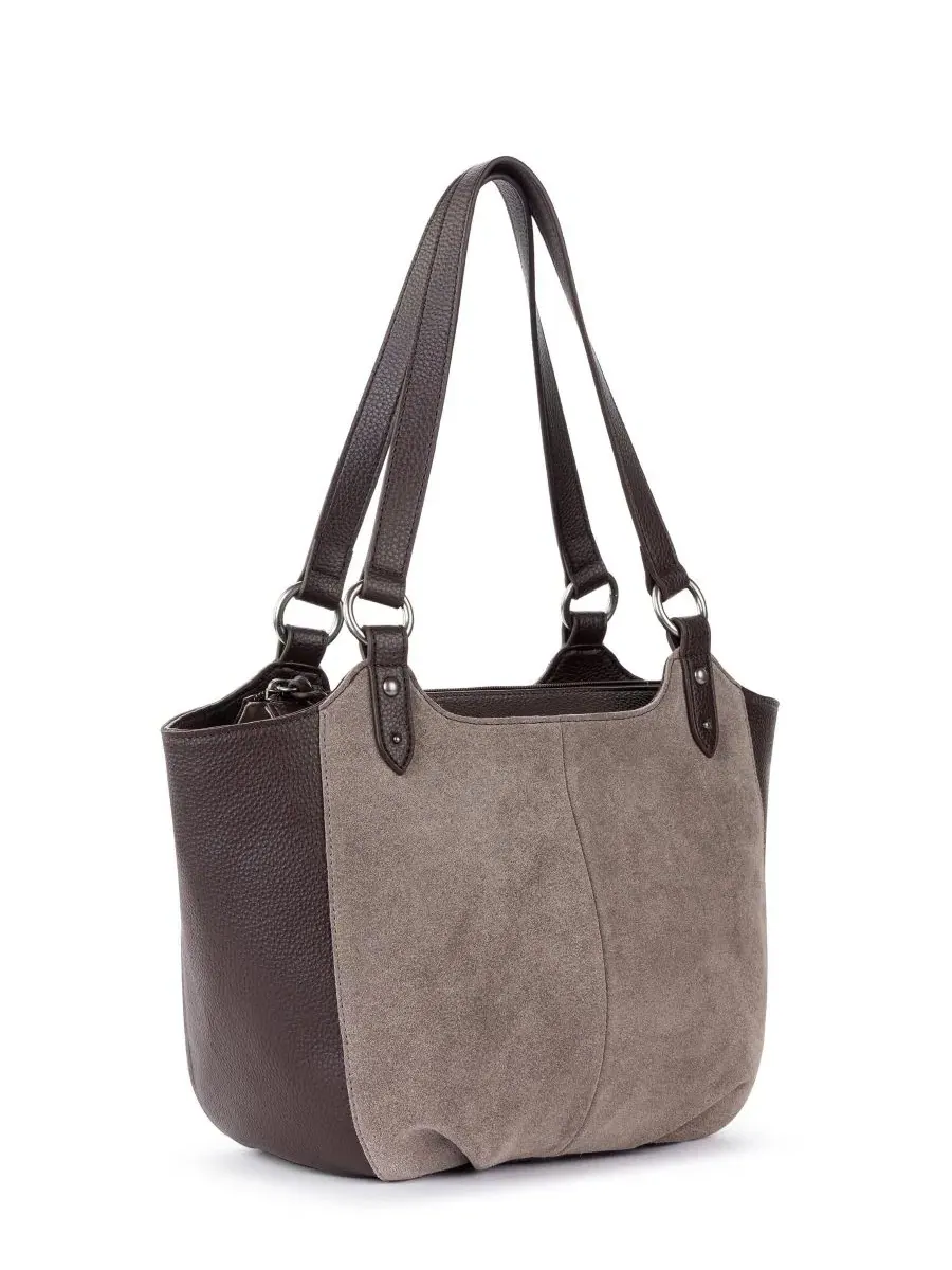 Сумка-шопер с ручной стежкой, модель Bolinas Leather Extra-Large Satchel The Sak — изображение 3 из 4, гриб