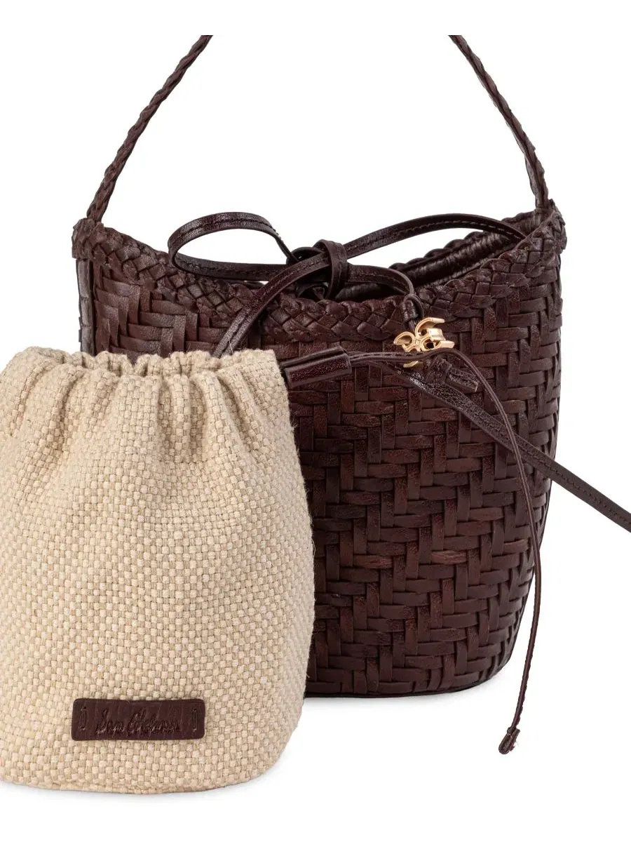 Небольшая сумка через плечо с завязками, модель Marcie Small Crossbody Sam Edelman — изображение 5 из 6, коричневый