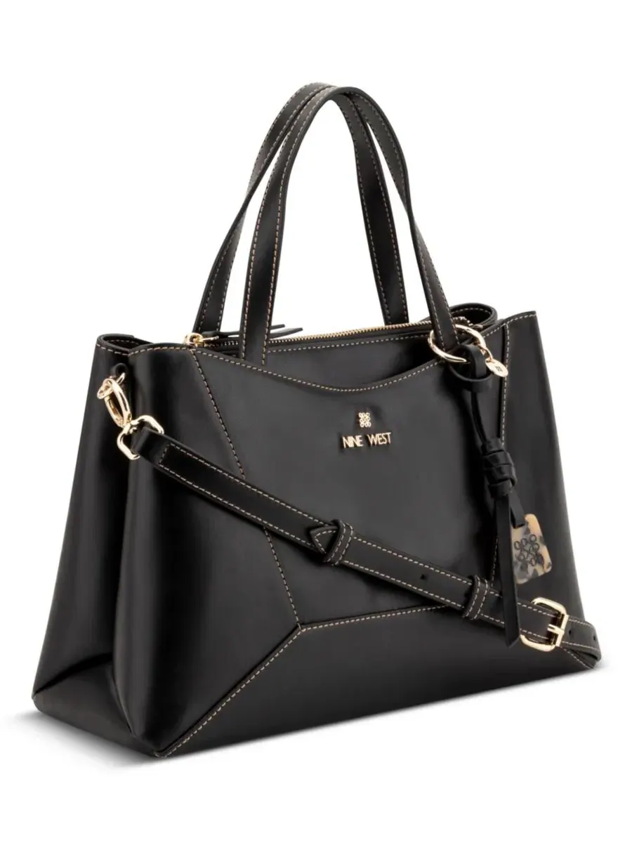 Сумка-кроссбоди Zoey Medium Satchel Bag Nine West — изображение 4 из 5, черный