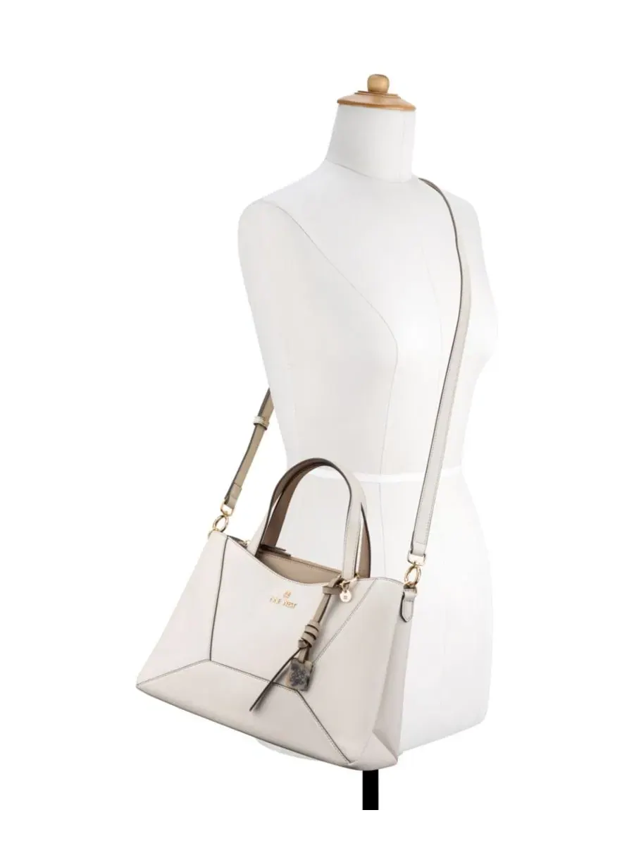 Сумка-шопер Nine West Zoey Medium Satchel Bag, Milkpumic — изображение 2 из 5