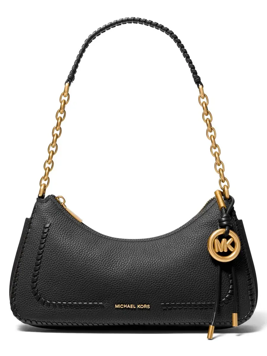 Сумка женская средняя кросс-боди 100% натуральная кожа Michael Kors Nolita Chain Pouchette — изображение 1 из 3, черный