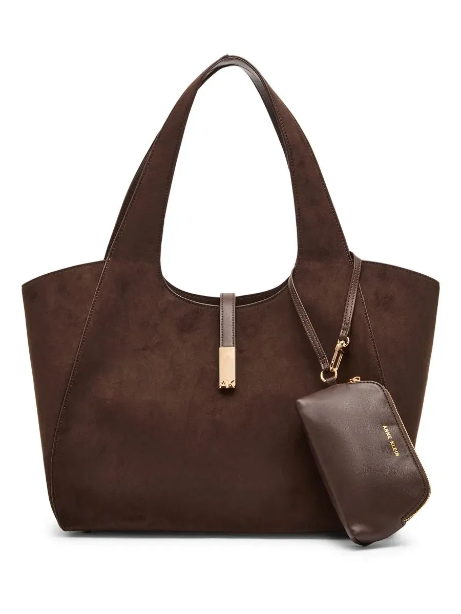 Сумка-шопер с бар-фурнитурой, модель Extra-Large Top Handle Tote Anne Klein
