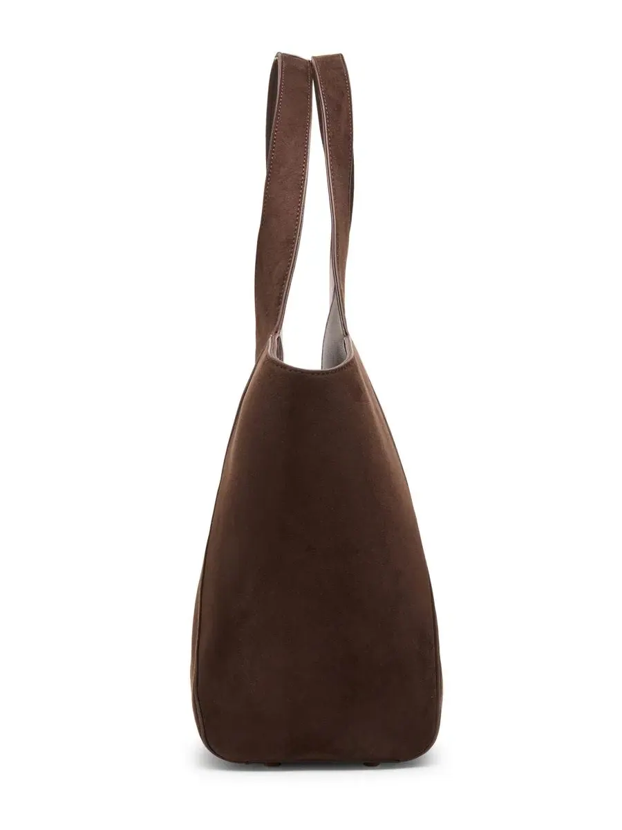 Сумка-шопер с бар-фурнитурой, модель Extra-Large Top Handle Tote Anne Klein — изображение 7 из 7, коричневый