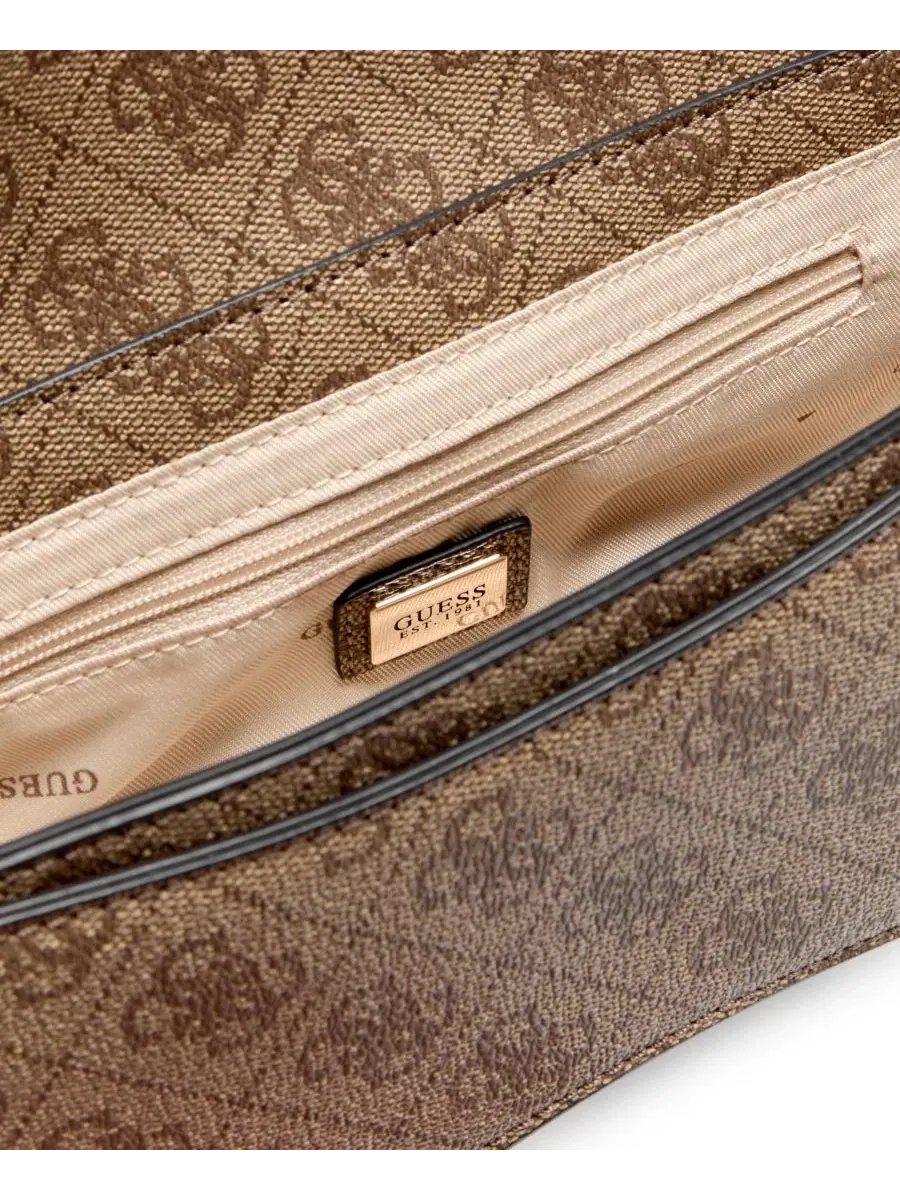 Сумка через плечо с клапаном Yvonne Logo Small Top Handle Flap Crossbody GUESS — 2