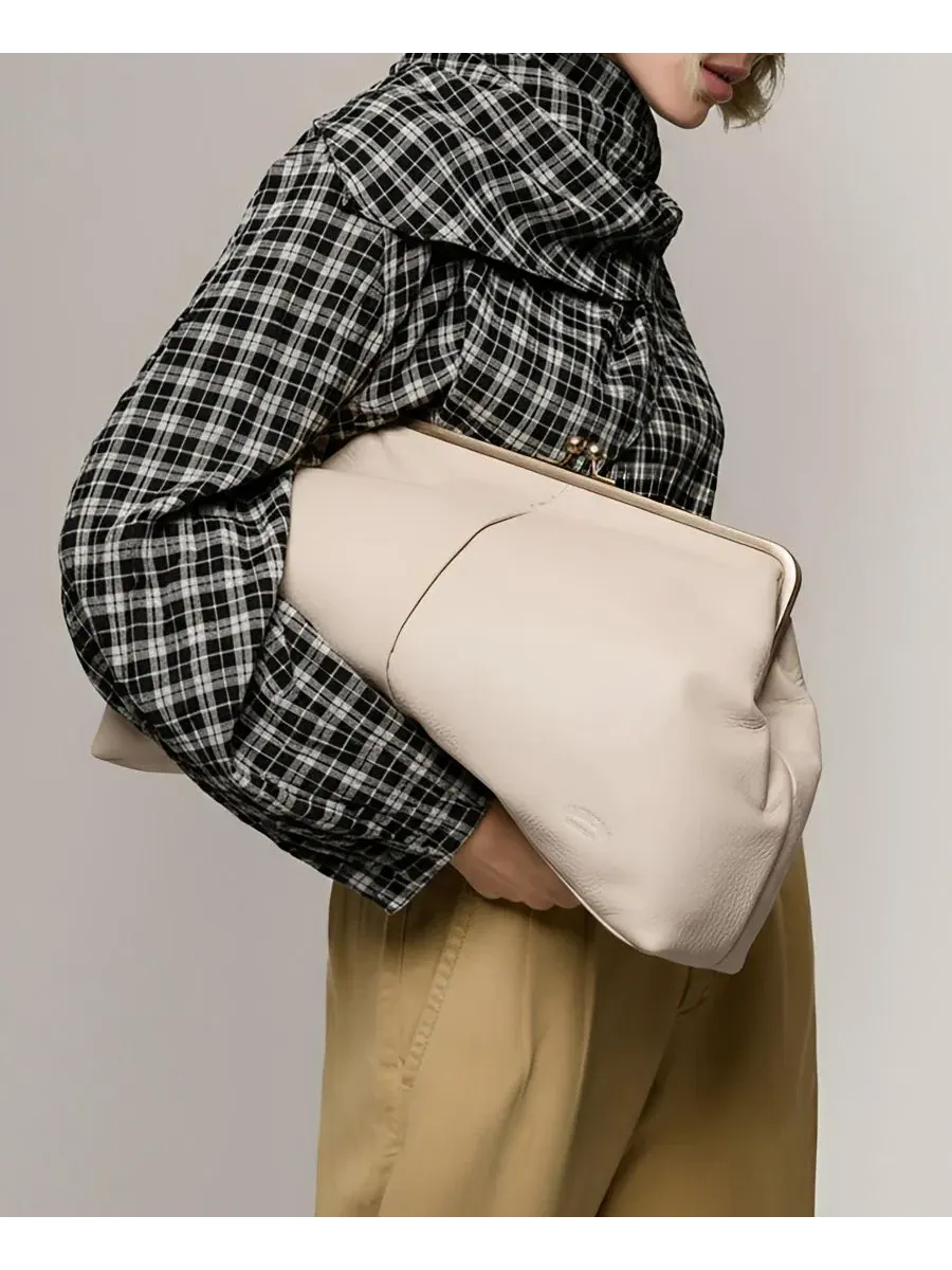 Клатч Grace Oversized American Leather Co. — изображение 2 из 4, экру