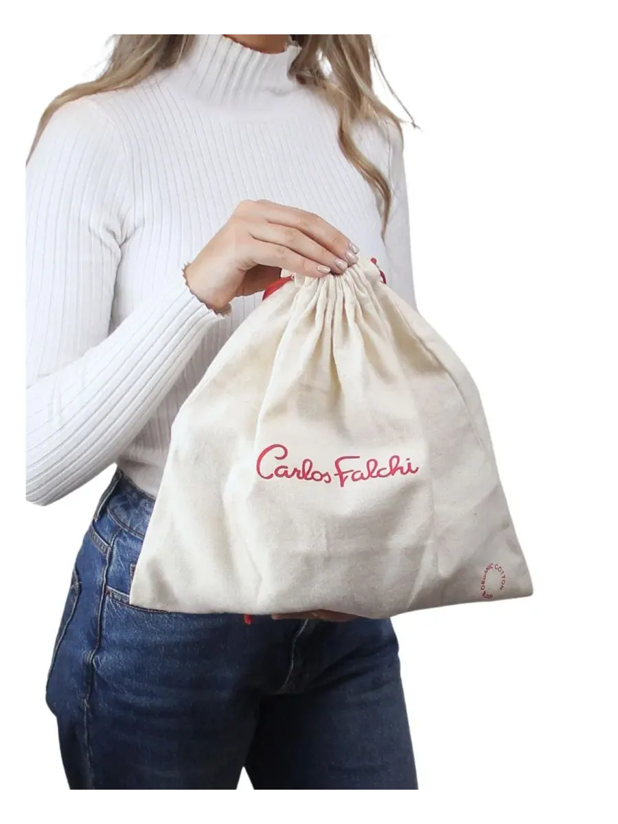 Сумка-трансформер Mini Butterfly Lambskin Leather Carlos Falchi — изображение 4 из 11, красный