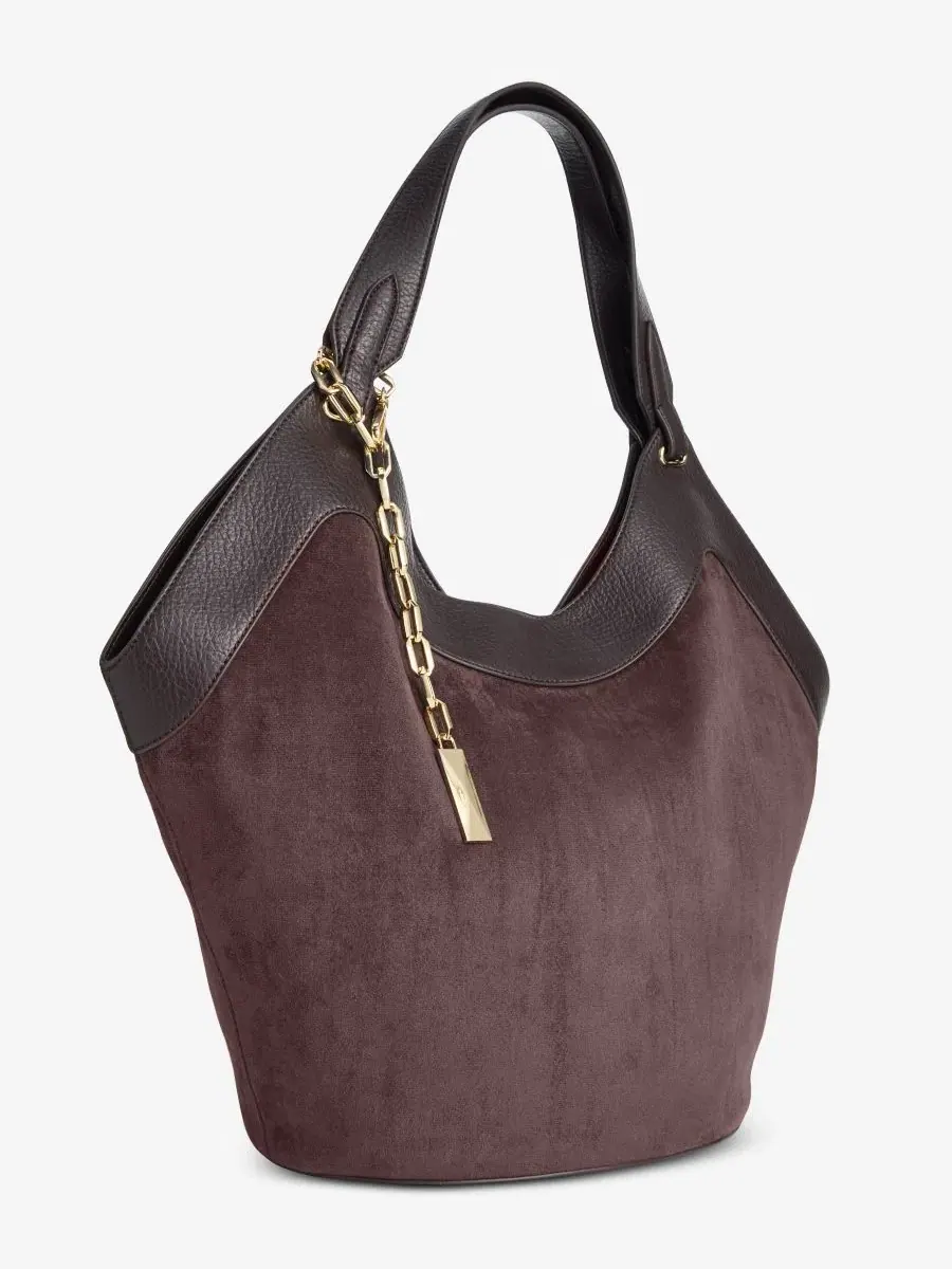 Сумка-шопер Gihsell Suede I.N.C. International Concepts — изображение 3 из 7, сливовый