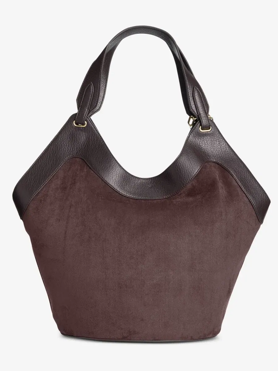 Сумка-шопер Gihsell Suede I.N.C. International Concepts — изображение 4 из 7, сливовый